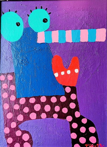 Akryl maleri nuttet af Troels Ibsen Pedersen malet i 2023