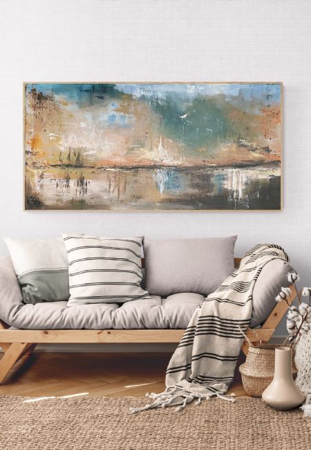 Akryl maleri GalleriAMBP (Nr. 29) - Kan vendes af ART by AMBP / Anne-Mette Bank Petersen malet i 2026