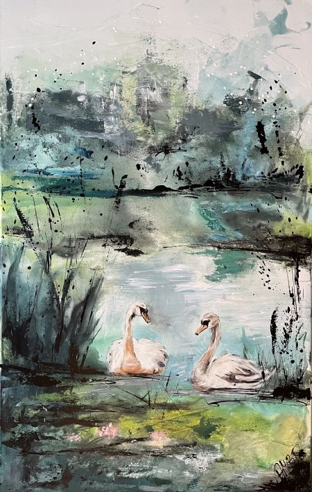 Akryl maleri GalleriAMBP (Nr. 30) af ART by AMBP / Anne-Mette Bank Petersen malet i 2026