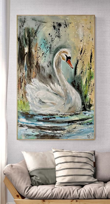 Akryl maleri GallerAMBP (Nr. 51) af ART by AMBP / Anne-Mette Bank Petersen malet i 2026