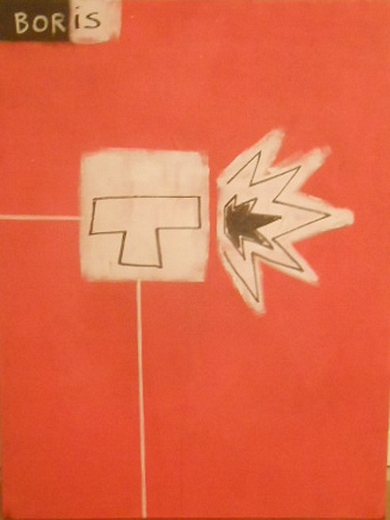 Akryl maleri Progress 03 af Boris Grann malet i 2026