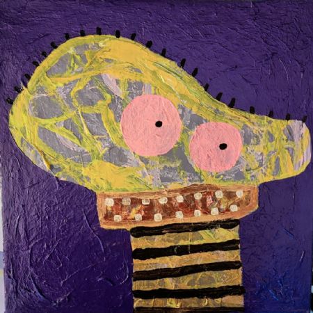 Akryl maleri hvad nu?? af Troels Ibsen Pedersen malet i 2022