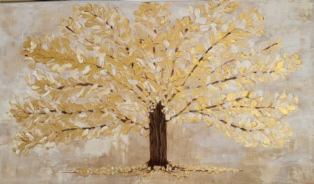 Akryl maleri Pengetræ af Lone Rye Frederiksen malet i 2025