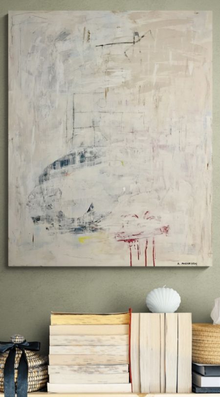 Akryl maleri Abstrakt maleri af Anita majbrit Andersen malet i 2026