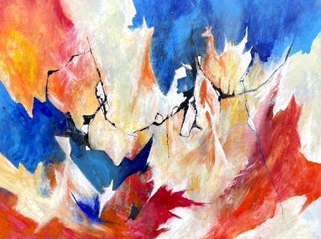 Akryl maleri FR 09-2026 af Flemming Rene Rasmussen malet i 2026