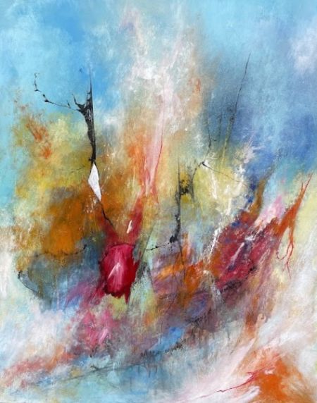 Akryl maleri FR 08-2026 af Flemming Rene Rasmussen malet i 2026