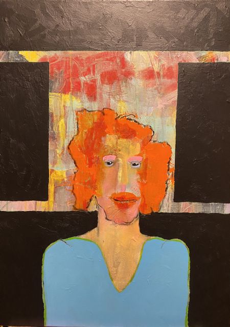 Akryl maleri Drag Queen. af Henrik Diget Thomsen malet i 2026