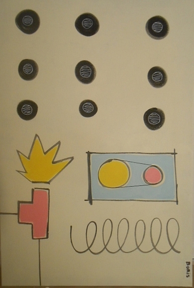 Akryl maleri Business af Boris Grann malet i 2026