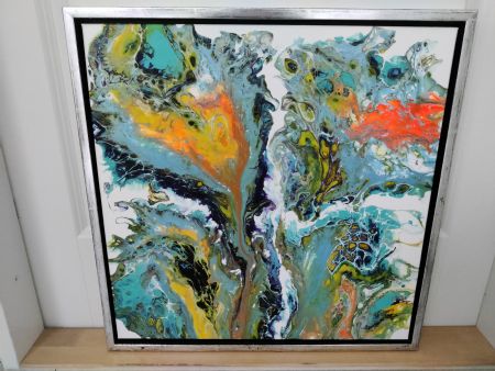 Akryl maleri Abstrakt af Heidi Seemann malet i 2025