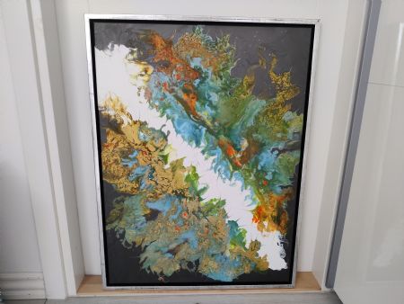 Akryl maleri Abstrakt af Heidi Seemann malet i 2025