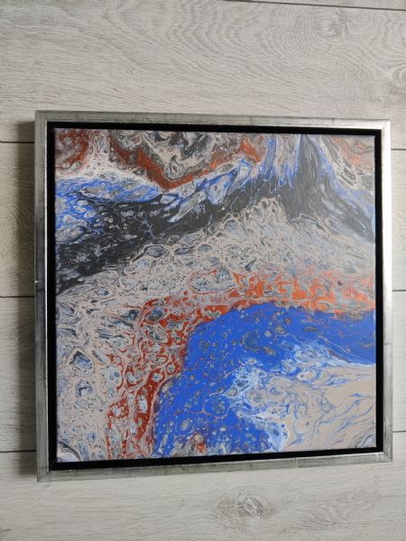 Akryl maleri Abstrakt af Heidi Seemann malet i 2025