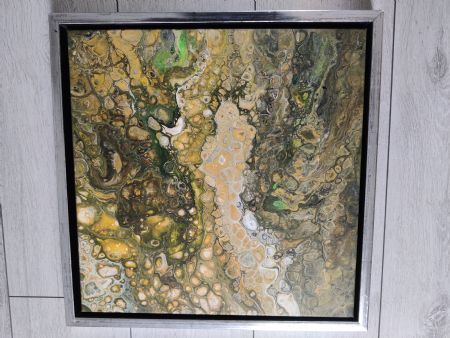 Akryl maleri Abstrakt af Heidi Seemann malet i 2025