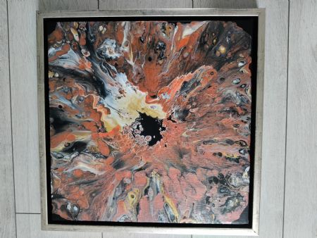 Akryl maleri Abstrakt af Heidi Seemann malet i 2025