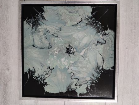 Akryl maleri Abstrakt af Heidi Seemann malet i 2025