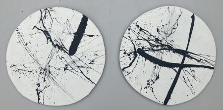 Akryl maleri Nr 16 af kim sommer malet i 2026