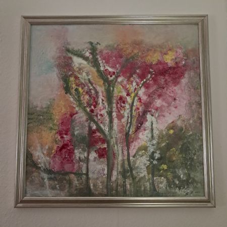 Akryl maleri Intet navn af Lis Vulpius malet i 2018