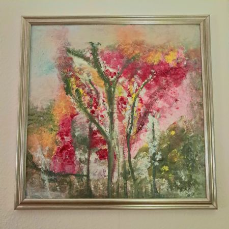 Akryl maleri Intet navn af Lis Vulpius malet i 2018