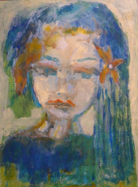 Akryl maleri Sound of spring af Lili Hollesen malet i 