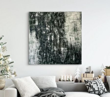 Akryl maleri Twilight aura af Sille Nielsen malet i 2024