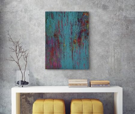  maleri Luminous Drift af Sille Nielsen malet i 2025