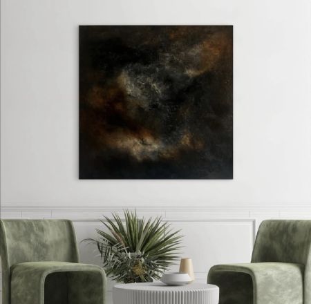 Akryl maleri Livets bevægelse af Sille Nielsen malet i 2025