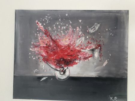 Olie maleri 	The Release af Katya Pavlov malet i 2025