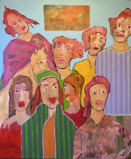 Akryl maleri Herfra hvor vi står. 2 af Henrik Diget Thomsen malet i 2025