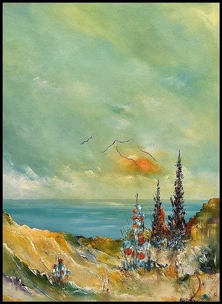 Akryl maleri Kærlighed og drømme af Atelier Olsson - Kurt Olsson malet i 2026