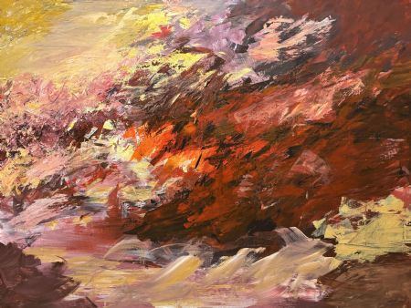  maleri Where the Earth Glowes af Annie Hansen malet i 2026