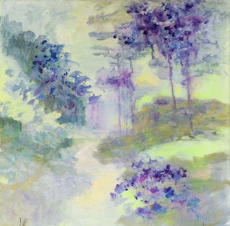 Akryl maleri 'Wonderland' af Aase Lind malet i 