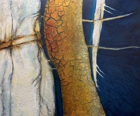 Akryl maleri Abstraktion af Gudrun Anette Andersen malet i 2026