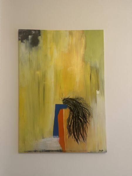 Akryl maleri Infiltration af Lucca Dyring-Andersen malet i 2025