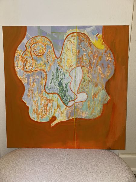 Akryl maleri Born to die af Lucca Dyring-Andersen malet i 2021