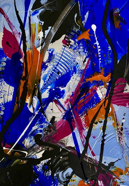 Akryl maleri Unika 28 af Per Jensen malet i 2026