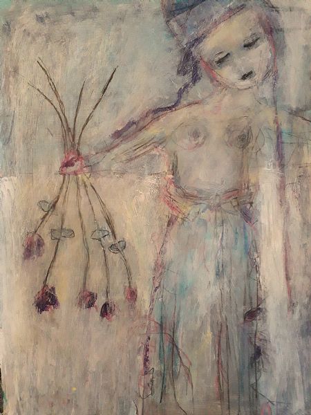  maleri Mit blumen af Lili Hollesen malet i 2026