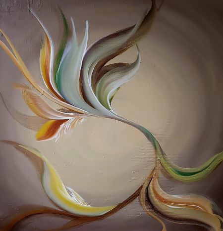 Akryl maleri Botanical Carnival Carnivore af Liv malet i 2025