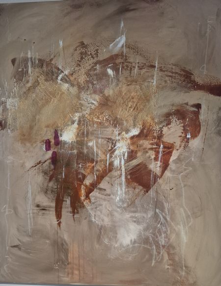 Akryl maleri Unavngivet af Vibeke Madsen malet i 2026