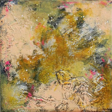 Blandede medier maleri Nr. 68 af Gitte Barlev malet i 2026