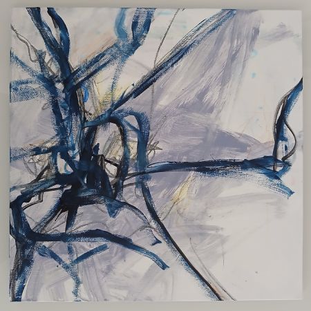 Akryl maleri Blå Indigo af Mie E malet i 2026