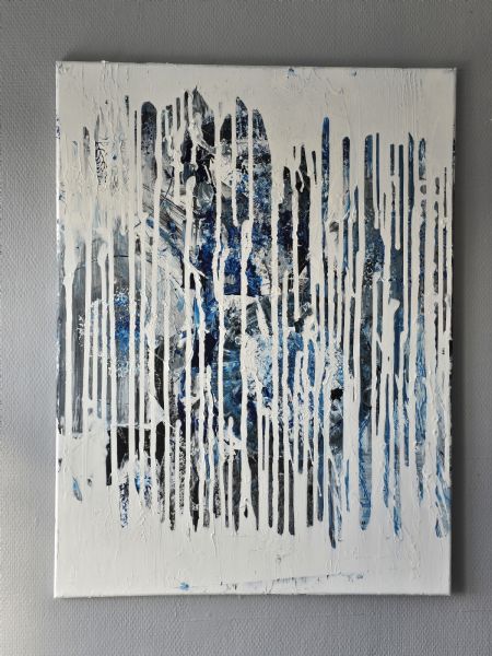 Akryl maleri Bag facaden af Freja Ludvigsen malet i 2026