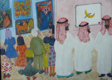  maleri Banan de lux af Hanni Rossenell malet i 2025