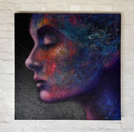 Akryl maleri 1 af Maren F malet i 2026