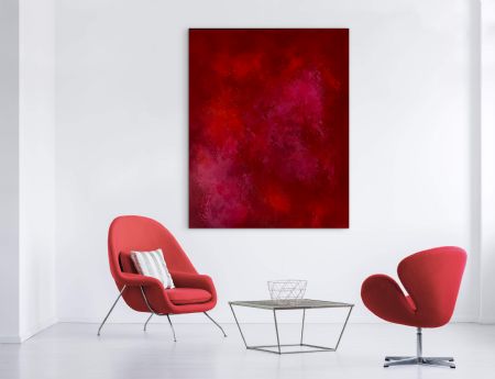 Akryl maleri Blooming pulse af Sille Nielsen malet i 2026