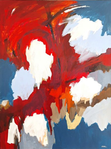 Akryl maleri 08-26 af Karl Hedeager Madsen malet i 2026