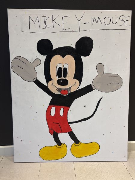 Akryl maleri Mickey Mouse af Art by Freya malet i 2026