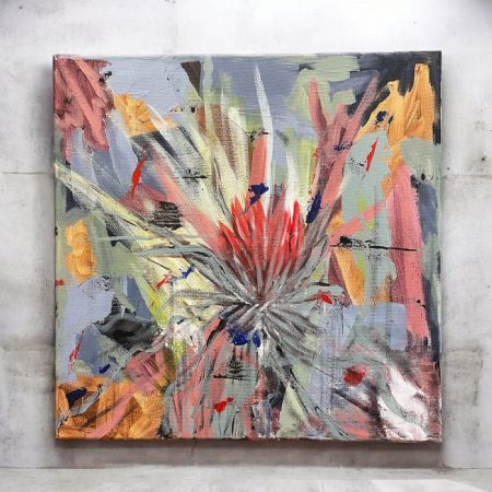 Akryl maleri Uden titel af Anna Grethe Søgaard malet i 2026