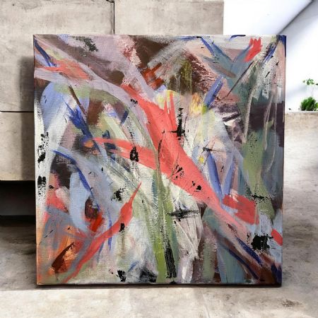 Akryl maleri Uden titel af Anna Grethe Søgaard malet i 2026