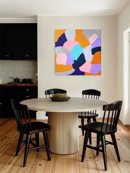 Akryl maleri Blød balance af Steen Anker malet i 2026