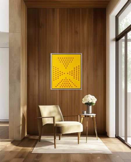 Akryl maleri Lys i rummet af Steen Anker malet i 2025