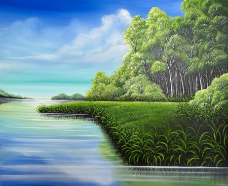 Akryl maleri Clarity af Nanett Niby malet i 2025